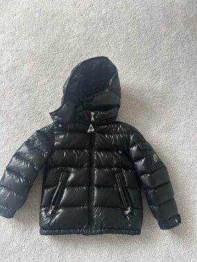 Moncler Shiny Black Quilted Down Jacket